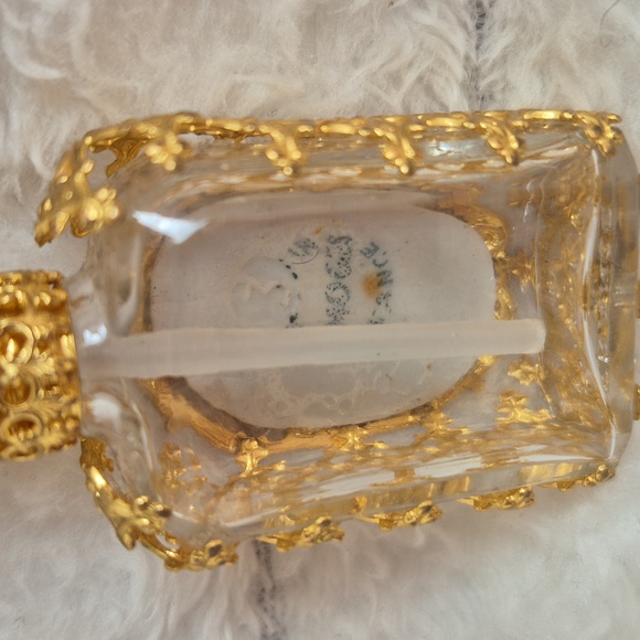 Vintage Pink Lefton Gold Gilded Capodimonte Perfume Bottle - Picture 6 of 8